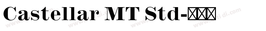 Castellar MT Std字体转换
